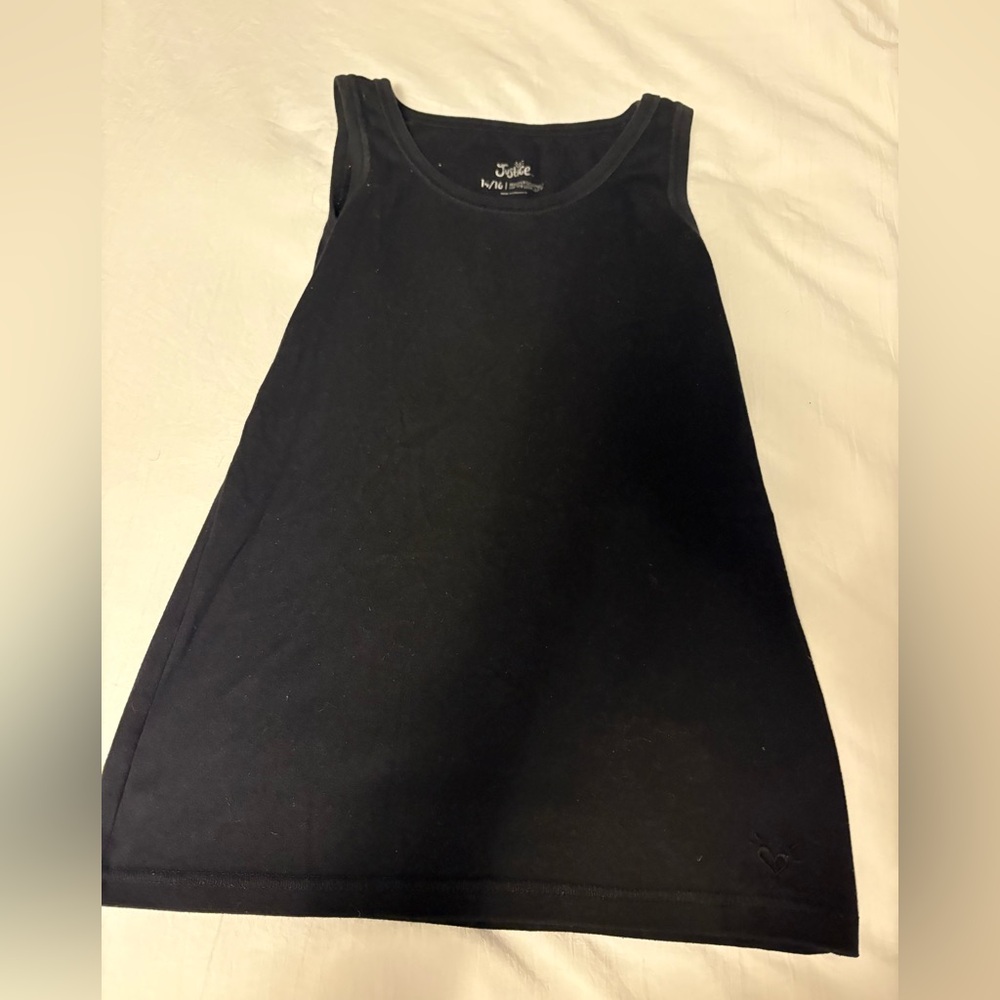 Justice Black Tank Top
